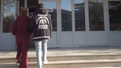Kırıkkale’de polis ekipleri tarafından yakalanan firari bir kadın, hakkında 18