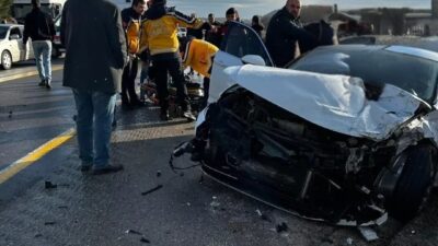 Kırklareli Dereköy Sınır Kapısı yolunda meydana gelen trafik kazasında iki