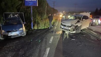 Lüleburgaz ilçesi girişinde meydana gelen trafik kazasında, 06 CVG 416