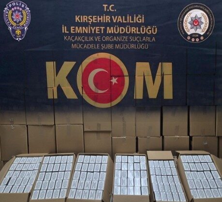 Kırşehir İl Emniyet Müdürlüğü ekipleri, gerçekleştirdikleri operasyon sonucunda 1 milyon