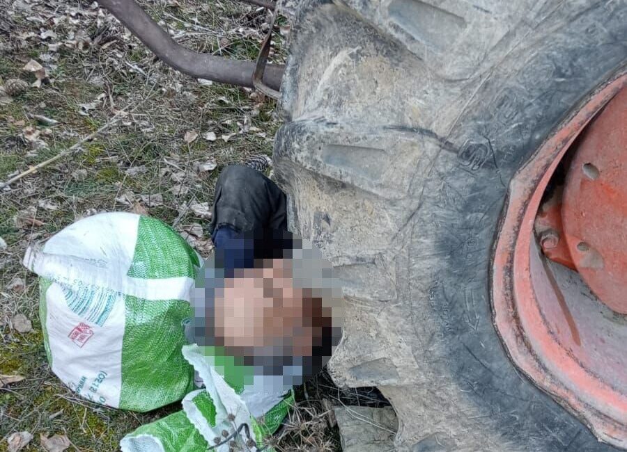 Bolu’nun Mudurnu ilçesinde bir traktör sürücüsü, arabasını kontrol etmek için