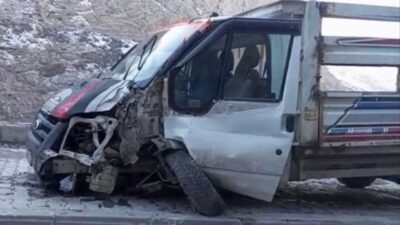 Hakkari’de bir kamyonetin aydınlatma direğine çarpması sonucunda bir kişi yaralandı.