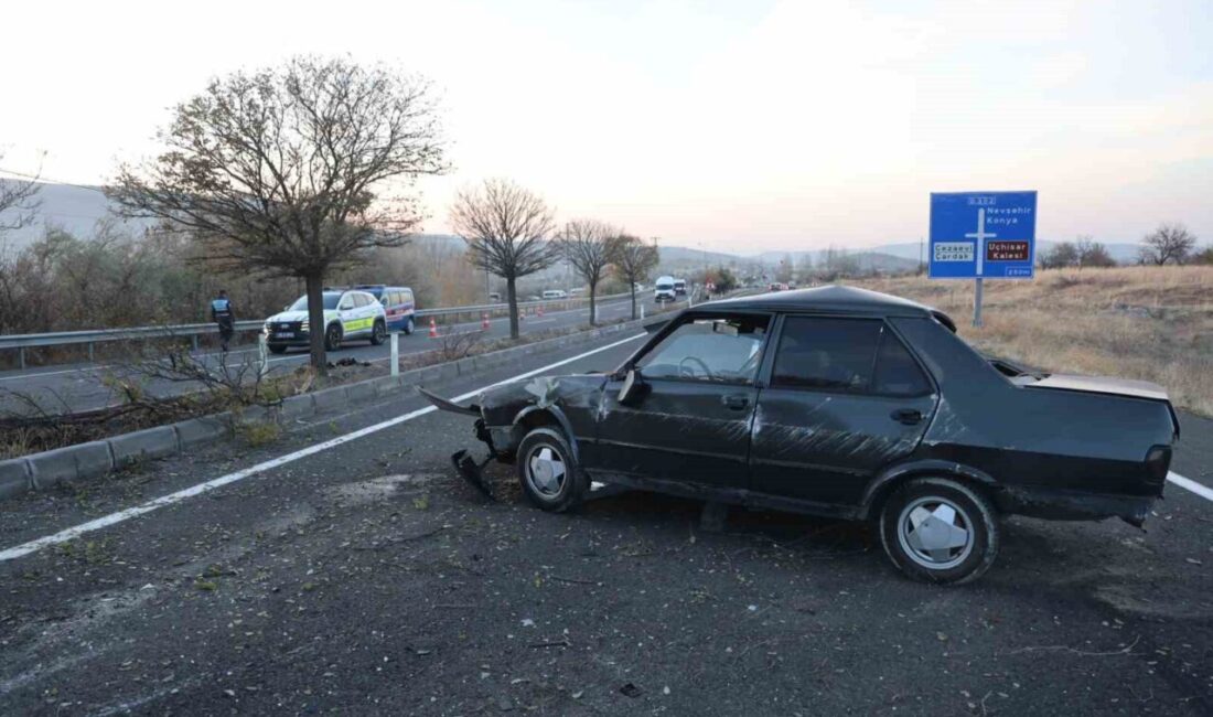 Nevşehir’de meydana gelen trafik kazasında, bir otomobil sürücüsü ağır yaralandı.