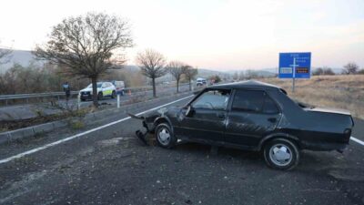 Nevşehir’de meydana gelen trafik kazasında, bir otomobil sürücüsü ağır yaralandı.