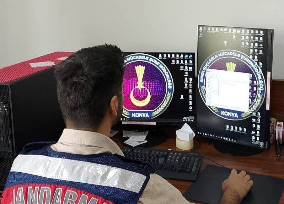 Konya’da, jandarma ekipleri suç ve suçlulukla mücadele kapsamında internet ortamında