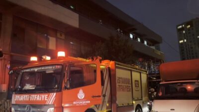 Küçükçekmece Marmara Sanayi Sitesi’nde bir iş yerinde meydana gelen yangın