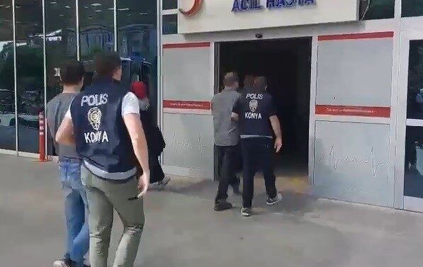 Konya’da aralarında husumet bulunan bir kişinin evine yanıcı madde atıldığı