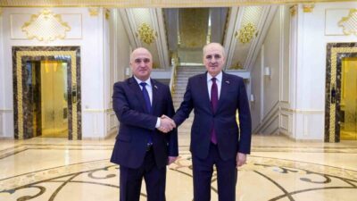 TBMM Başkanı Numan Kurtulmuş, resmi ziyaret için gittiği Tacikistan’ın Duşanbe