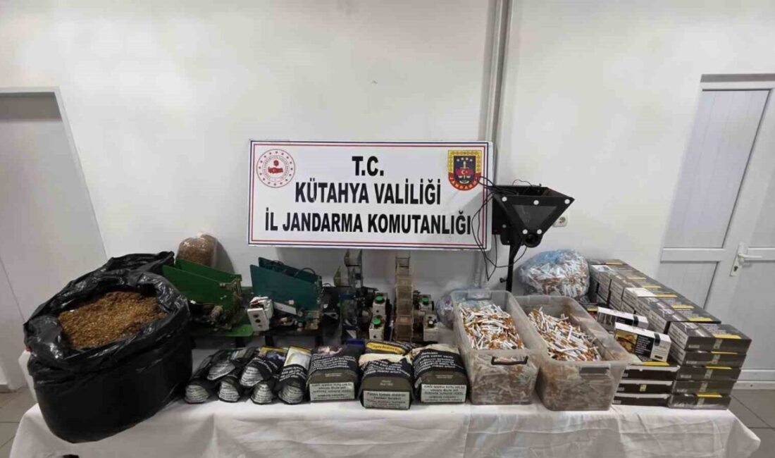 Kütahya İl Jandarma Komutanlığı ekipleri, Simav ilçesinde bir evde gerçekleştirilen