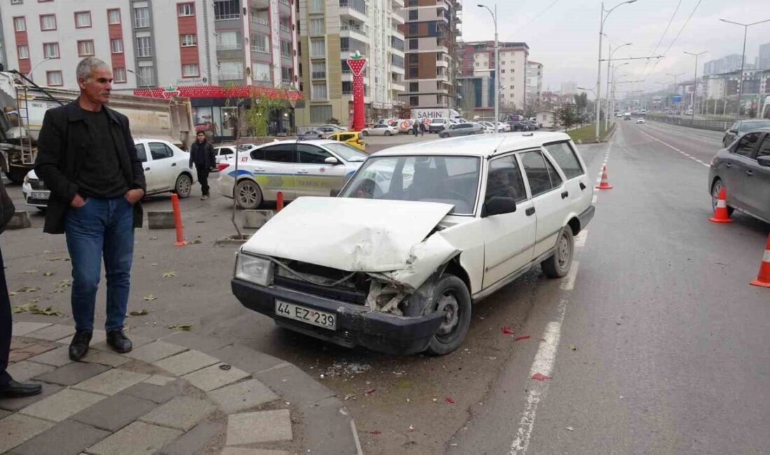 Malatya’da meydana gelen trafik kazasında 2 otomobil çarpıştı ve 2