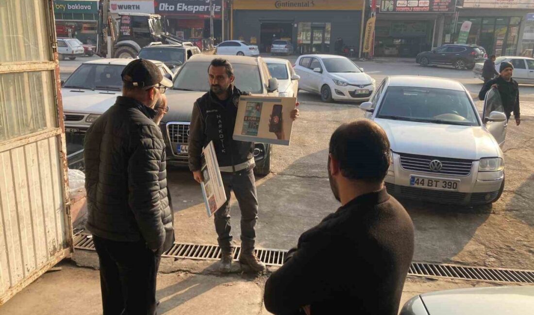 Malatya’da, polis ekipleri uyuşturucu ve uyarıcı madde ticaretine karşı başarılı