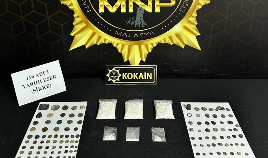 Malatya’da, “torbacı” olarak adlandırılan sokak satıcılarına yönelik düzenlenen operasyonda uyuşturucu