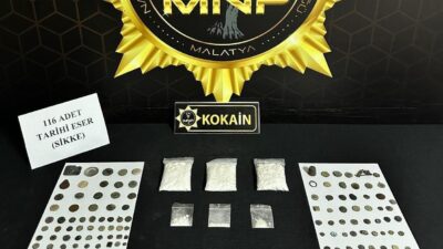 Malatya’da, “torbacı” olarak adlandırılan sokak satıcılarına yönelik düzenlenen operasyonda uyuşturucu