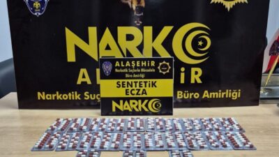 Manisa’nın Alaşehir ilçesinde, Narkotik Suçlarla Mücadele Şube Müdürlüğü Alaşehir Büro