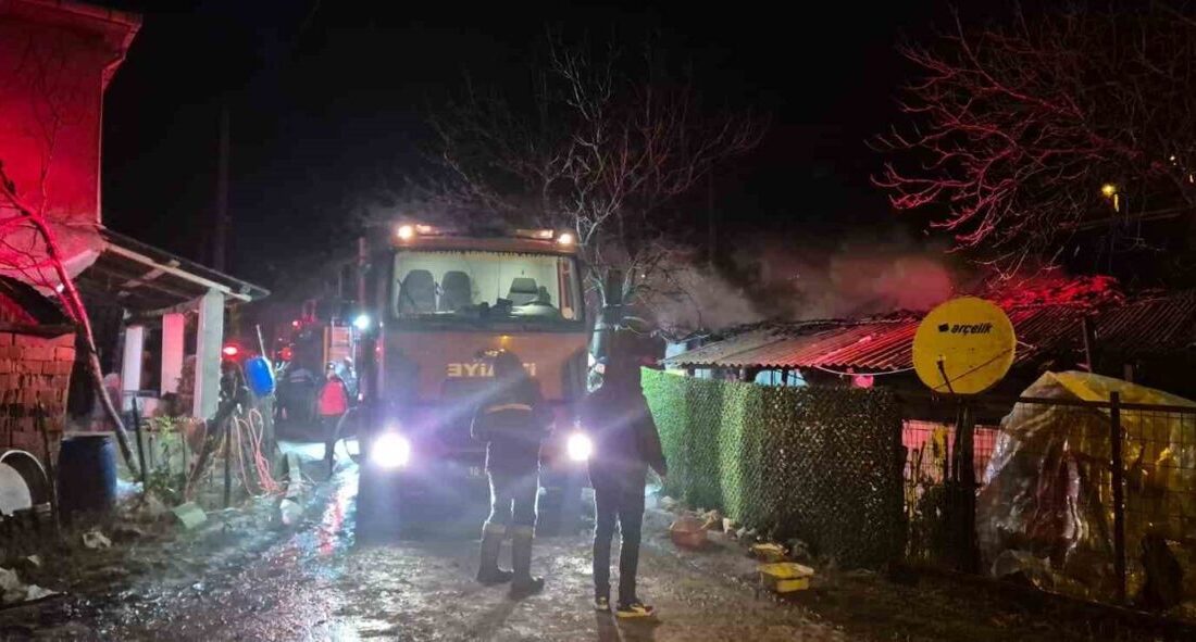 Manyas ilçesine bağlı Peynirkuyu Mahallesi’nde tek katlı bir evde meydana