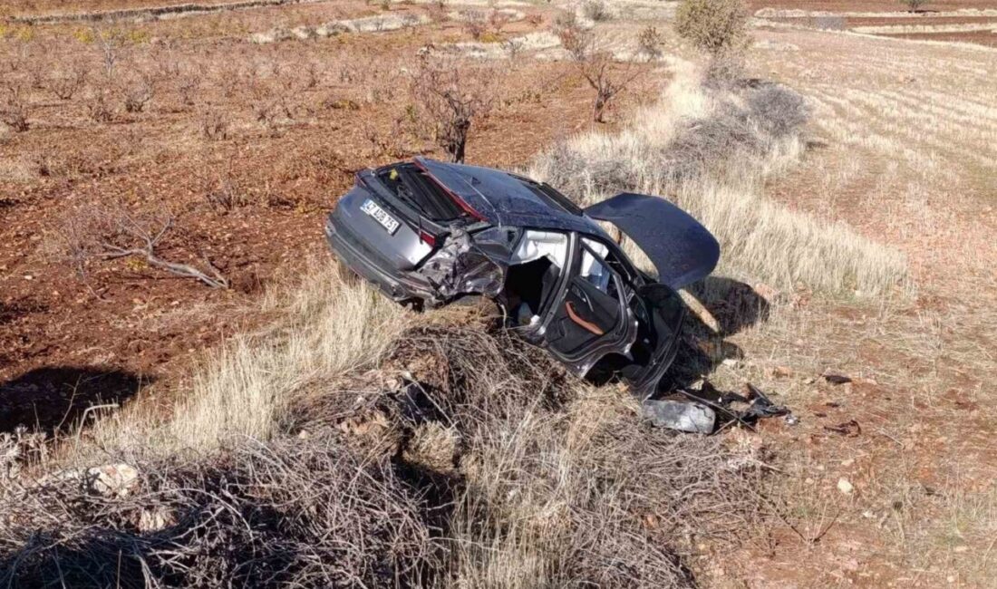 Mardin’de meydana gelen bir trafik kazasında sürücü direksiyon kontrolünü yitirerek