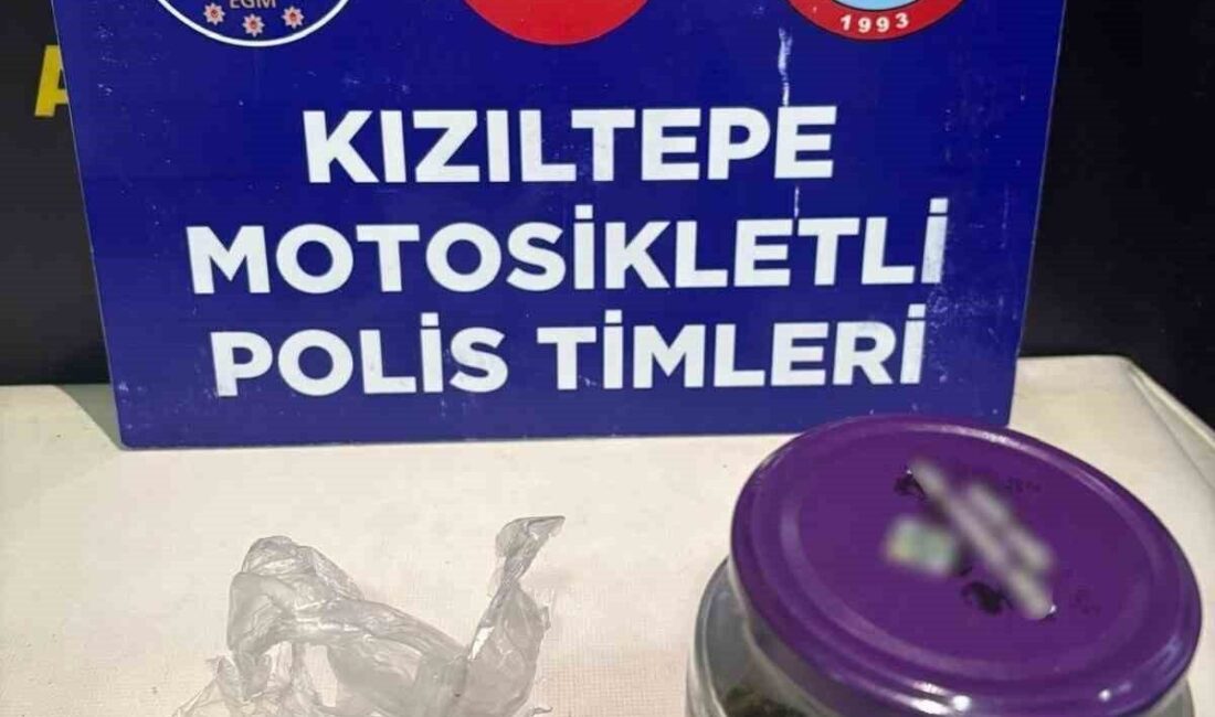 Mardin’de polis ekipleri tarafından durdurulan bir araçta 51,60 gram esrar