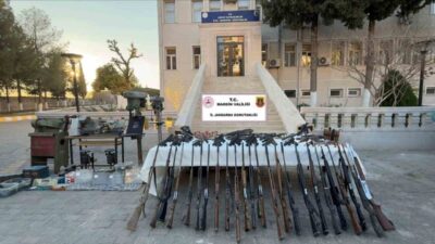 Mardin’in Midyat ilçesinde jandarma ekipleri tarafından gerçekleştirilen operasyonda yasa dışı