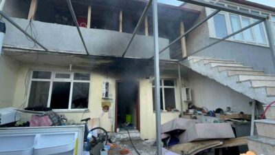 Muğla’nın Menteşe ilçesinde bulunan bir evde çıkan yangın, itfaiye ekipleri