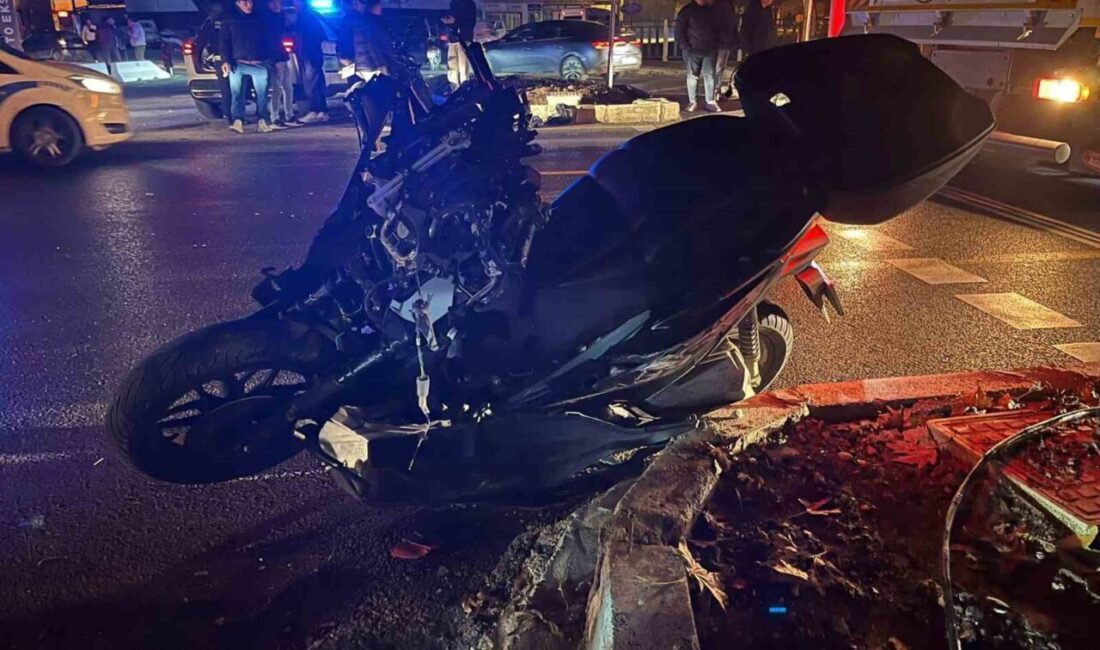 Muğla’nın Menteşe ilçesinde, Sanayi Kavşağı’nda meydana gelen trafik kazasında ağır