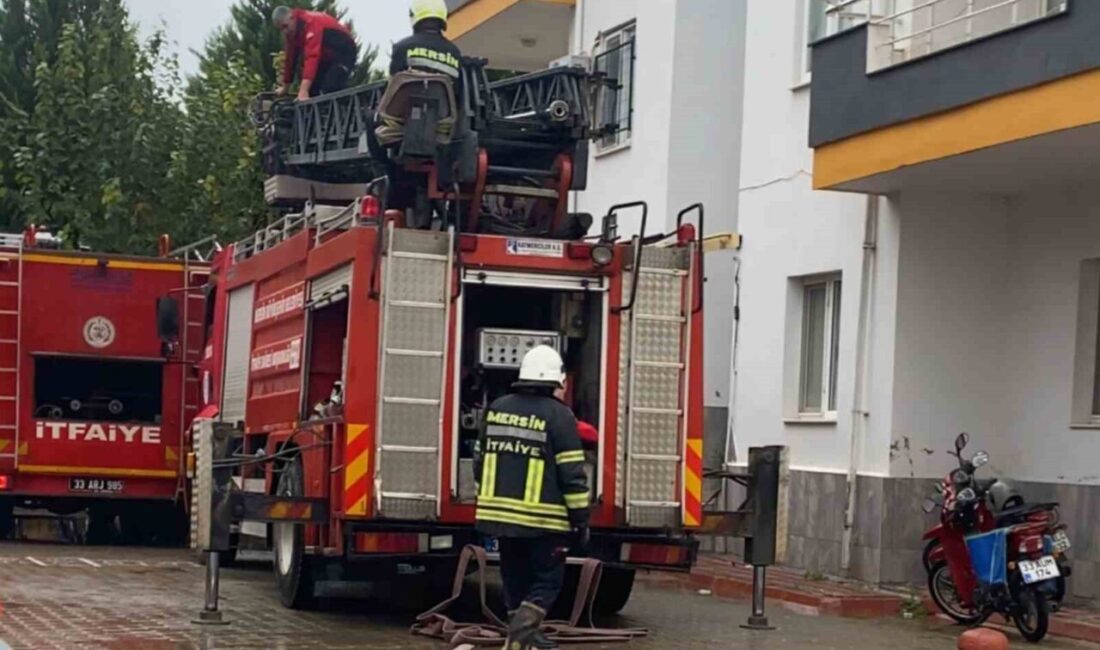 Mersin’in Yenişehir ve Erdemli ilçelerinde meydana gelen ev yangınları, itfaiye