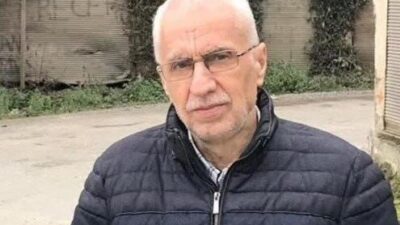 Giresun’un Bulancak ilçesinde anneleri Ayşe Şimşek için mezar yeri bakmaya
