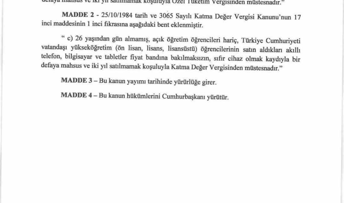 MHP Genel Başkan Yardımcısı İsmail Özdemir, TBMM’ye üniversite öğrencilerinin elektronik