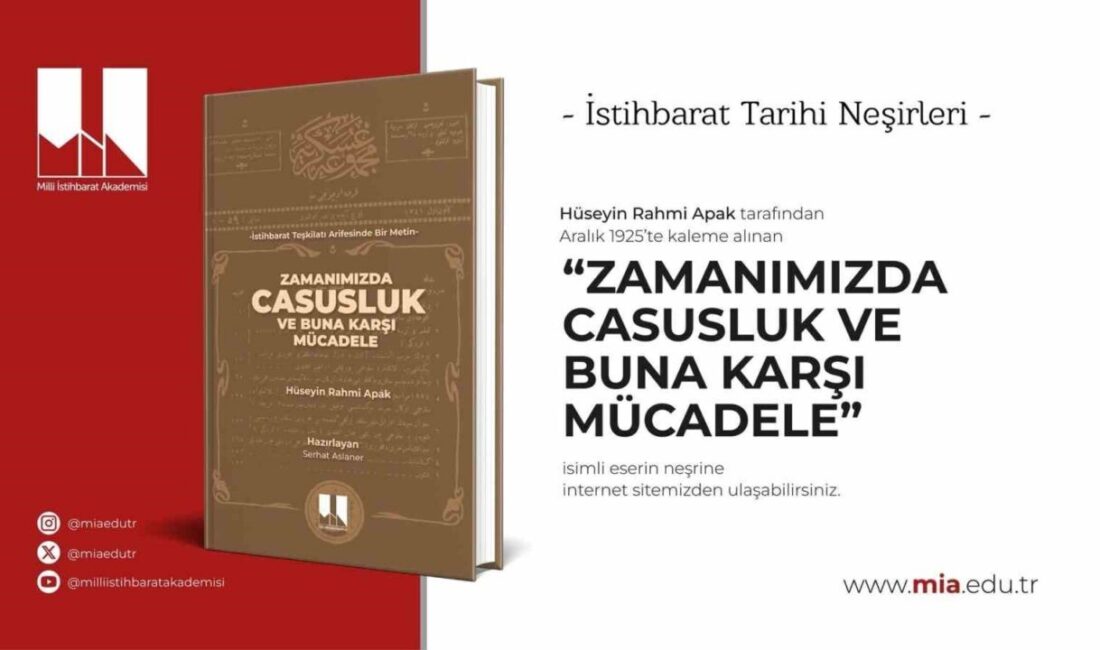 Milli İstihbarat Akademisi (MİA), Türk istihbarat düşüncesinin oluşumuna ışık tutan