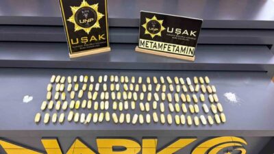 Uşak’ta uyuşturucu madde ticaretiyle ilgili operasyonlar kapsamında, İran vatandaşı A.S.Z.
