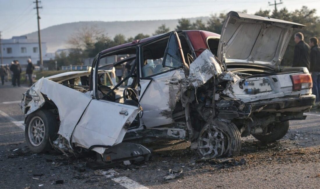 Muğla’nın Milas ilçesinde meydana gelen trafik kazasında, seyir halindeki bir