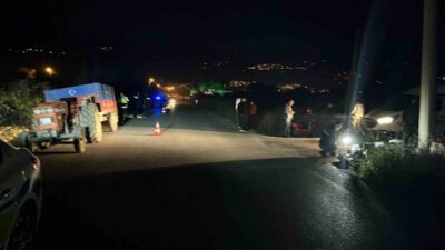 Bozdoğan ilçesinde yaşanan bir trafik kazasında motosikletle traktörün çarpışması sonucunda