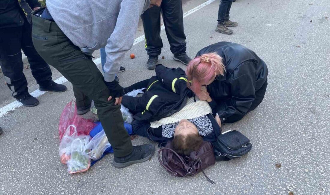 Mudanya ilçesinde, pazardan evine dönerken bir motosikletin çarpması sonucu bir