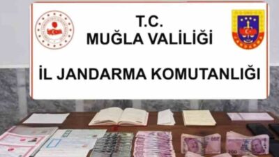 Muğla İl Jandarma Komutanlığı tarafından gerçekleştirilen ‘Tefecilik’ operasyonunda büyük miktarda