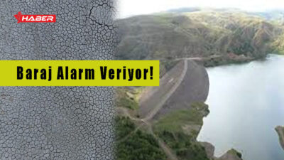 Musabeyli Barajı’nda yaşanan kuraklık nedeniyle su seviyesi kritik eşiklerin altına