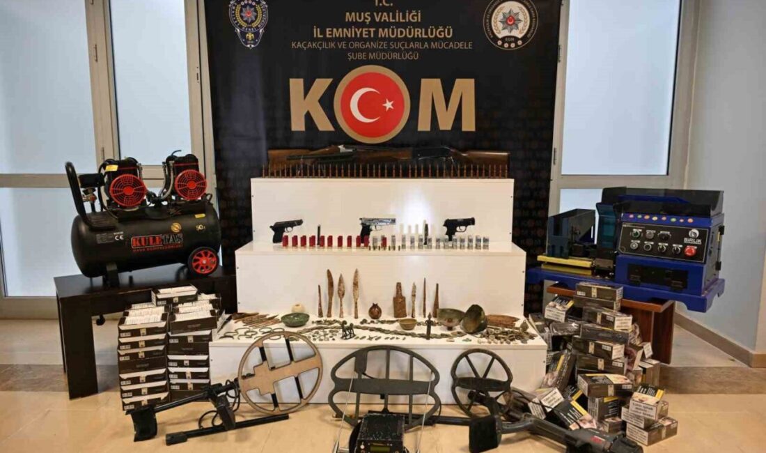 Muş’ta Emniyet Müdürlüğü Kaçakçılık ve Organize Suçlarla Mücadele Şube Müdürlüğü