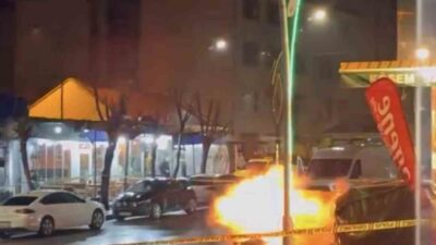 Muş’ta, İstasyon Caddesi üzerindeki Eski Üstgeçit Kavşağı’nda bırakılan şüpheli bir