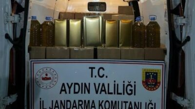 Nazilli ilçesinde durdurulan bir araçta şüphe üzerine yapılan aramada 1858