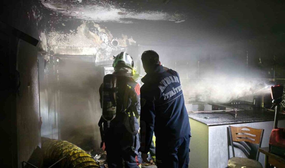 Nazilli ilçesinde, gece saatlerinde meydana gelen yangın sonucunda bir ev