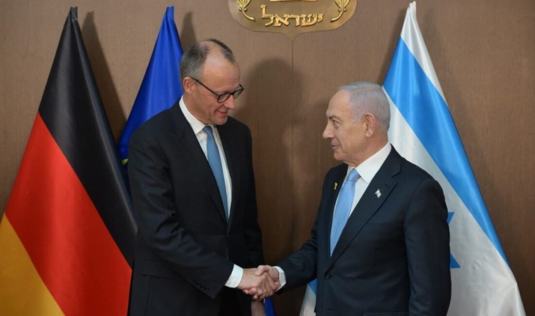 İsrail Başbakanı Binyamin Netanyahu, Almanya Başbakanı Friedrich Merz ile Kudüs’te