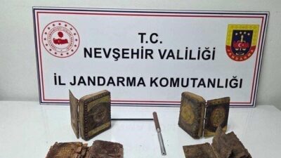 Nevşehir’de jandarma ekipleri tarafından gerçekleştirilen operasyonda, tarihi öneme sahip olduğu