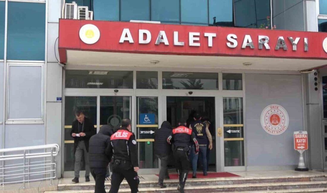 Ordu ilinde polis ekipleri tarafından yapılan bir operasyon sonucunda gözaltına