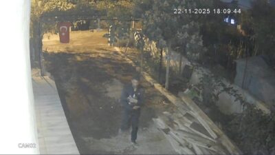 Osmaniye ilindeki güvenlik kamerası kayıtlarının incelenmesi sonucunda tavuk hırsızlığı yaptığı