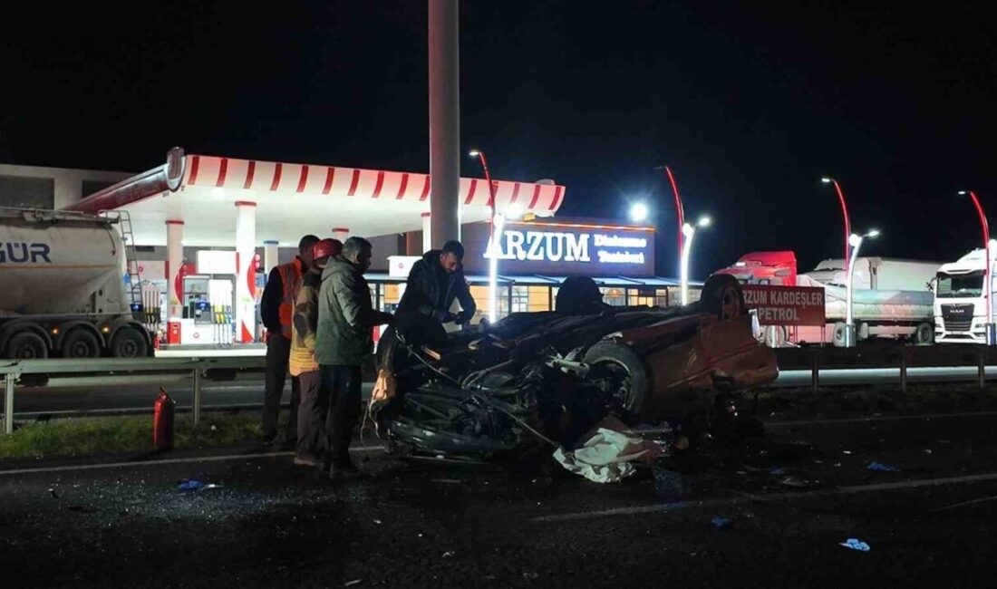 Ankara-Eskişehir karayolu üzerinde meydana gelen trafik kazasında, seyir halindeki bir