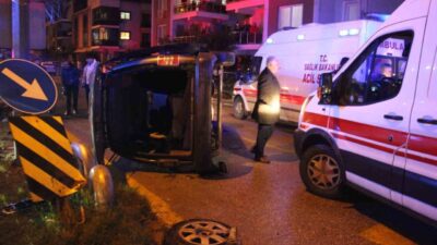 Aydın’ın Efeler ilçesinde bugün akşam saatlerinde meydana gelen trafik kazasında
