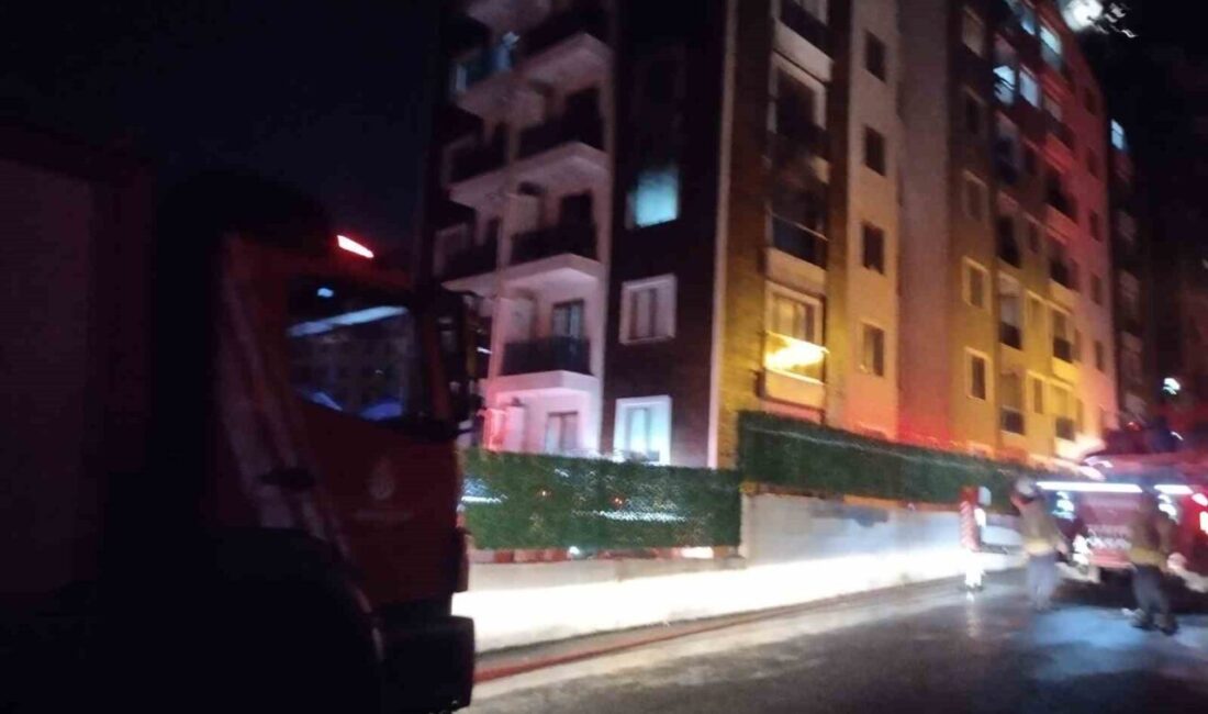 Pendik ilçesinde gece geç saatlerde 10 katlı bir binanın 3.