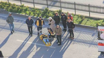 Samsun’da bir kadın sürücü, pikap ile motosikletin çarpıştığı bir kazada