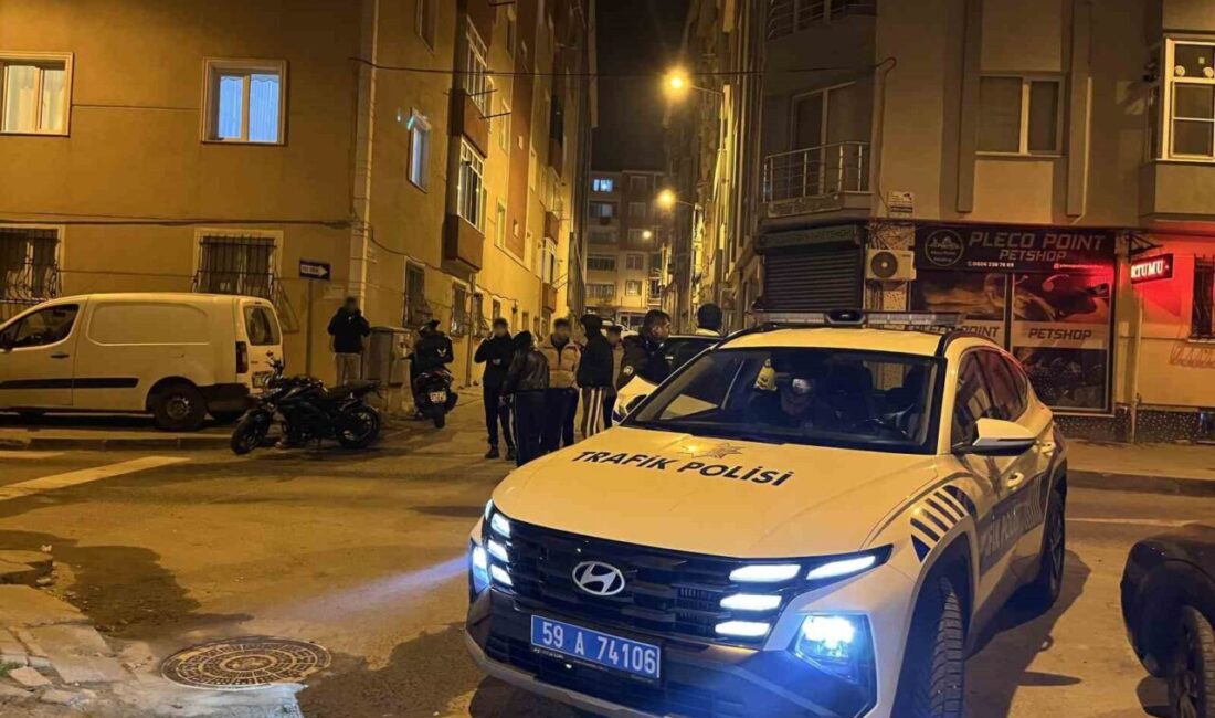 Çorlu ilçesinde, Reşadiye Mahallesi’nde gece yarısı devriye görevi yapan bekçiler,