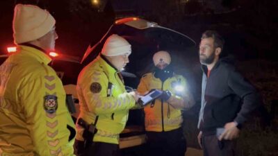 Çorlu, Tekirdağ’da polis kontrol noktasını gören sürücü, yolunu değiştirerek geri