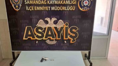 Samandağ ilçesinde, yeni çevre yolu üzerinde silahla dolaşarak insanları rahatsız
