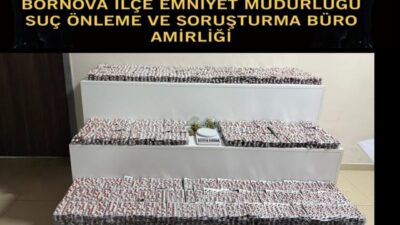 Bornova ilçesindeki bir apartmana düzenlenen polis operasyonunda, polisler şüphe üzerine
